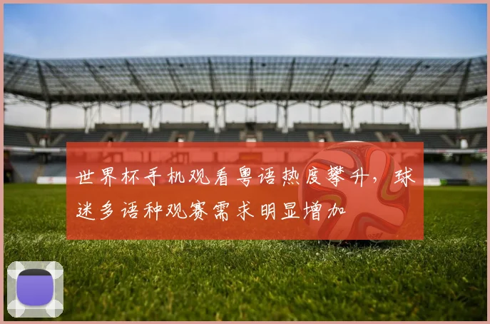 世界杯手机观看粤语热度攀升，球迷多语种观赛需求明显增加